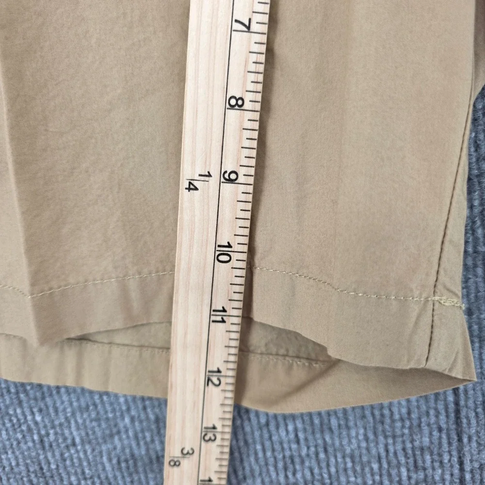 Columbia Mens Tan Cotton Poplin Flat Front Shorts 40W 10L AM4471 NWT